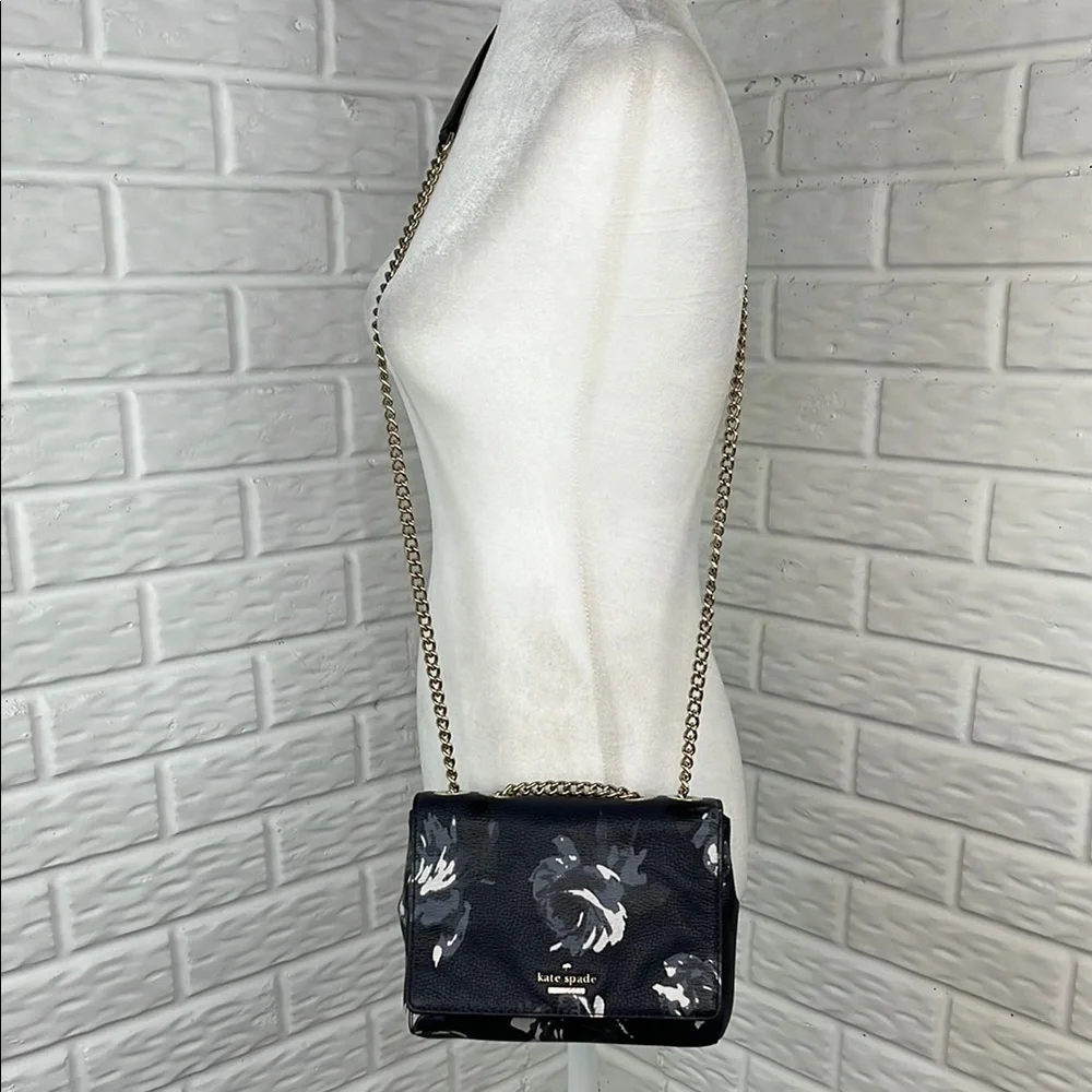 KATE SPADE New York Briar Lane Night Rose Mini Emelyn Chain Shoulder Bag